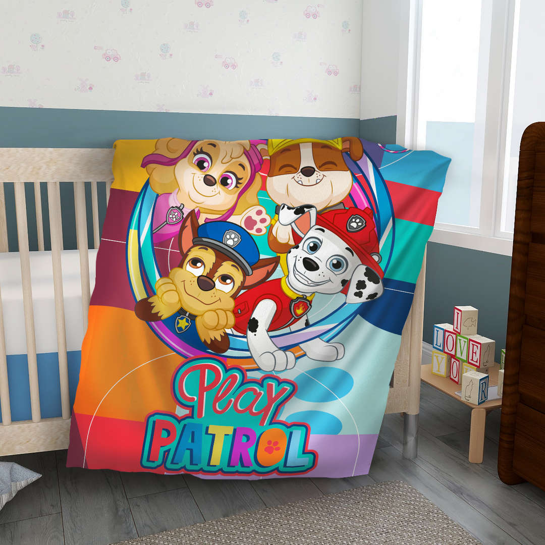 Paw Petrol Super Soft Baby Blanket in 100% Polyester by Sassoon Fab (100 cm x 140 cm) multipurpose use. 