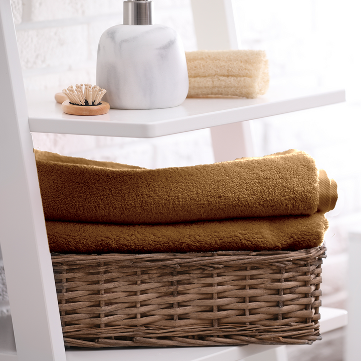 Brown Color Hypoallergenic Bamboo Towel with 525 GSM ( Bamboo & Cotton Blend Fibre, Odor Free, Antimicrobial Properties, Hypoallergenic, Fast Drying, Eco Friendly )