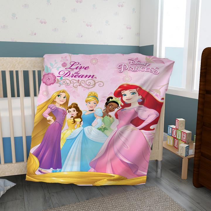 Disney princess baby blanket sale