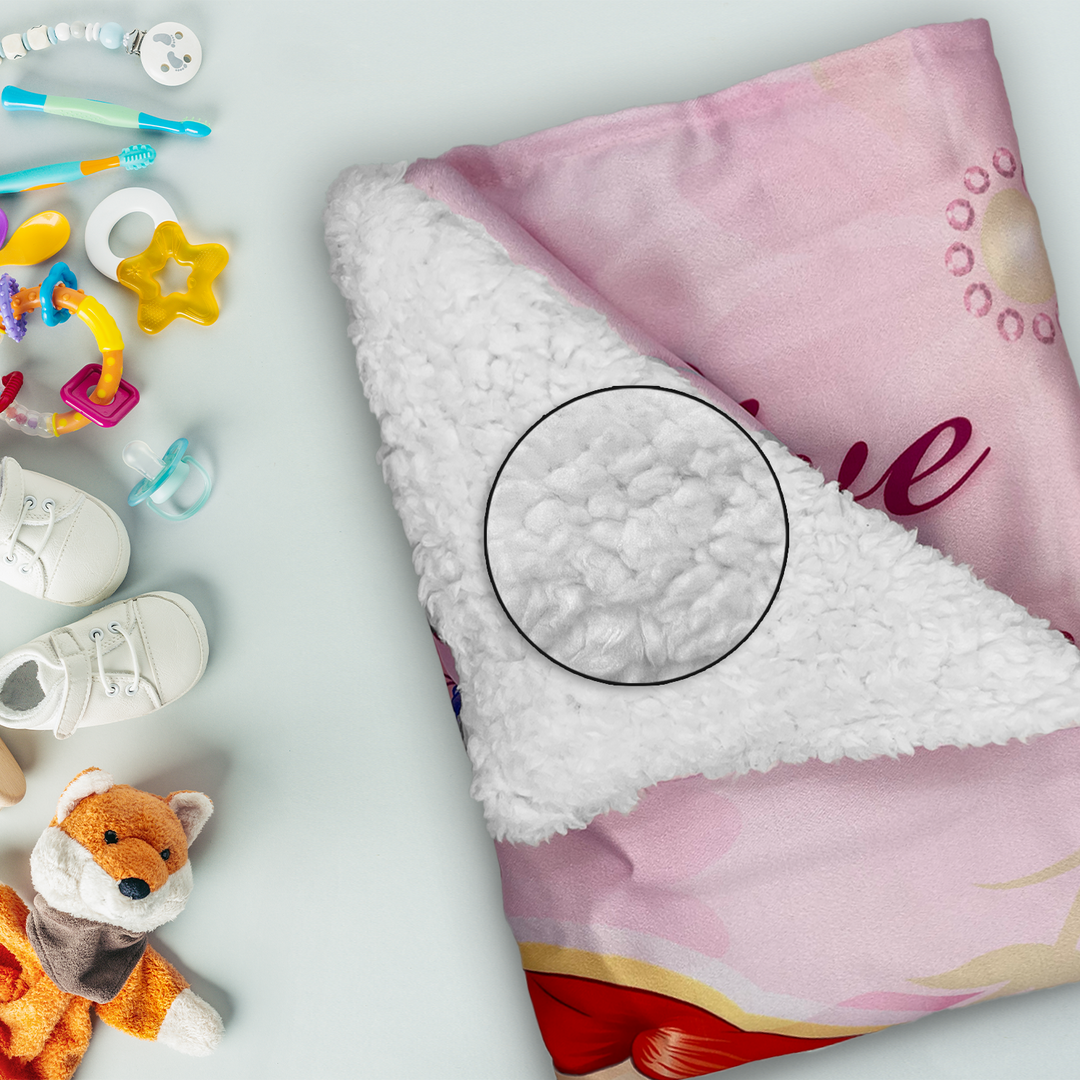 Disney Princess Throw Blanket with Gift Box - Main Image