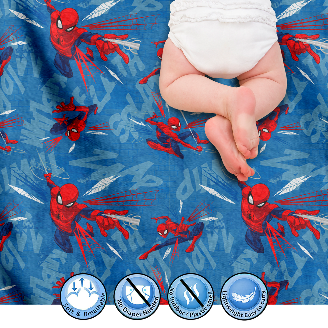 Spiderman Dry Sheet For Kids -  Waterproof & Washable