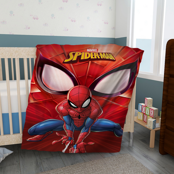 Spiderman Super Soft Baby Blanket in 100% Polyester (100 cm x 140 cm) multipurpose use. 